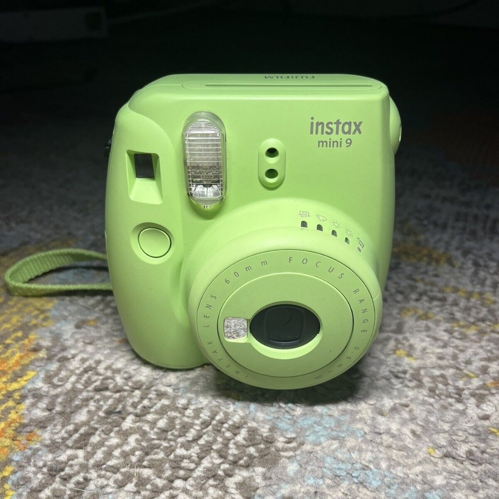 Lime Green Fujifilm Instax Mini 9 Polaroid Camera